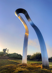 Image showing Transfiguration Raise sculpture at Mark's Park Bondi