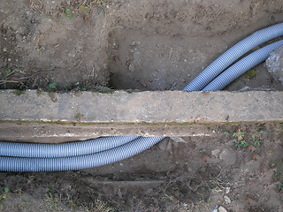 Image showing Corrugated pipe