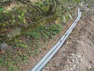 Image showing Corrugated pipe