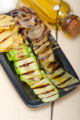 Image showing grilled assorted vegetables 