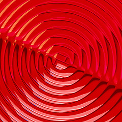 Image showing Red Radial Design