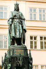 Image showing Statue Of The Czech King Charles Iv In Prague, Czech Republic 