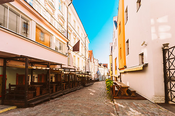 Image showing Streets And Old Part City Architecture Estonian Capital, Tallinn