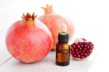 Image showing pomegranate essential oil