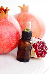 Image showing pomegranate essential oil