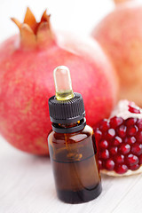 Image showing pomegranate essential oil