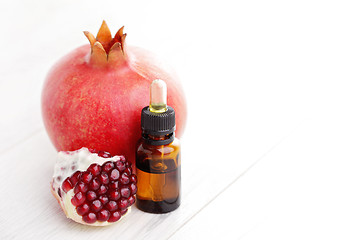 Image showing pomegranate essential oil
