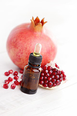 Image showing pomegranate essential oil