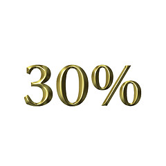 Image showing 3D Golden 30 Percent
