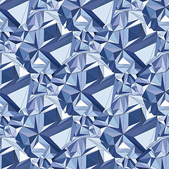 Image showing Crystal. Seamless 3D Geometric background.