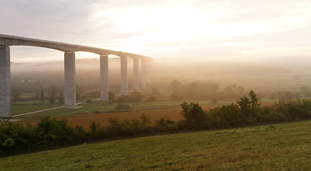 Image showing Large highway viaduct ( Hungary)