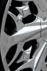 Image showing Detail photo of a car rim