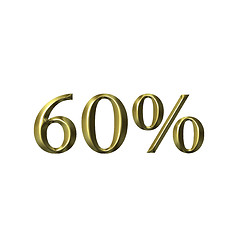 Image showing 3D Golden 60 Percent