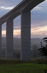 Image showing Large highway viaduct ( Hungary)