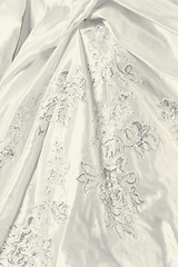 Image showing Beautiful wedding dress detail