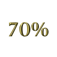 Image showing 3D Golden 70 Percent