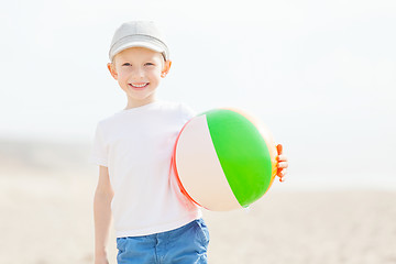 Image showing boy with ball