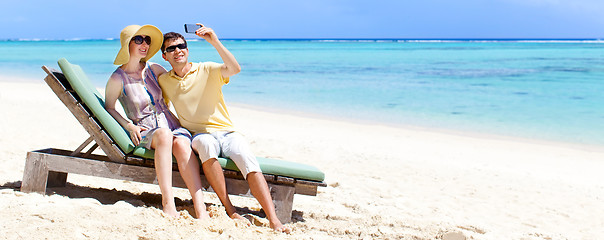 Image showing couple at the beach