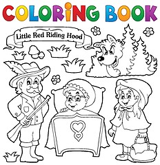 Image showing Coloring book fairy tale theme 1