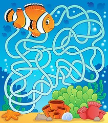Image showing Maze 18 with fish theme