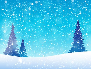 Image showing Snow theme background 5
