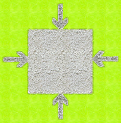 Image showing Square with pointing arrows