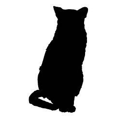 Image showing cat silhouette 3