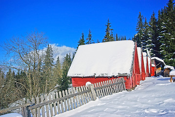 Image showing Mountain camping