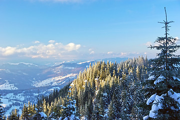 Image showing Winter mountain landscape