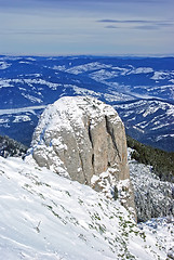 Image showing Winter mountain scene