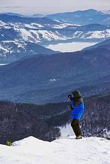 Image showing Tourist taking photos