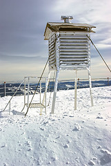 Image showing Winter weather station