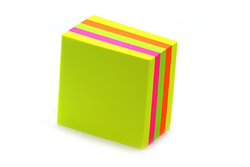 Image showing Stack of post its