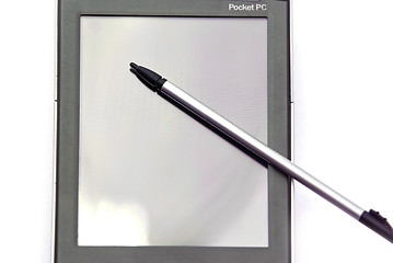 Image showing Touch screen display and stylus