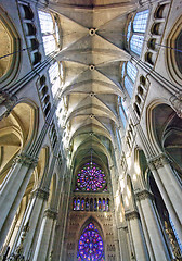 Image showing Interior view of a cathedral