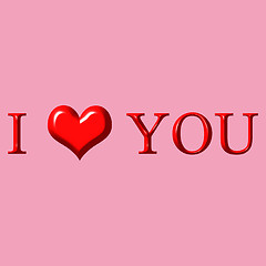 Image showing I Love You