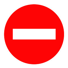 Image showing No Entry Sign