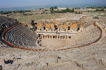 Image showing Ancient amphitheater in Hierapolis