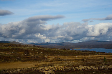 Image showing clouds over the mountain