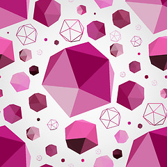 Image showing Geometric 3D seamless background.