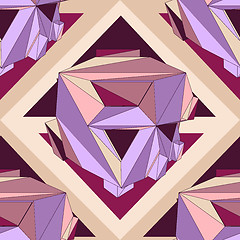 Image showing Geometric seamless background.