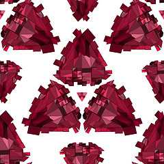 Image showing Geometric 3D seamless background.