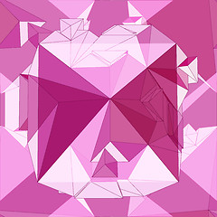 Image showing Geometric 3D seamless background.