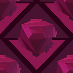 Image showing Geometric 3D seamless background.