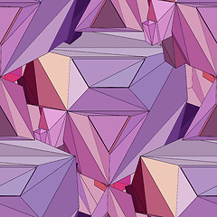 Image showing Geometric 3D seamless background.