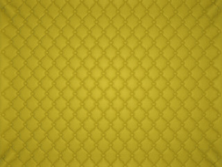 Image showing Yellow leather pattern with buttons and bumps