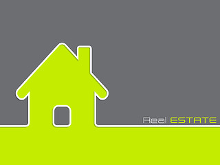 Image showing Real estate advertising background