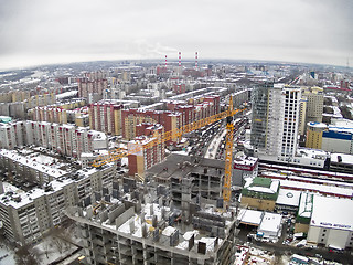 Image showing Construction of residential complex in Tyumen