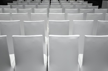 Image showing White Conference Chairs