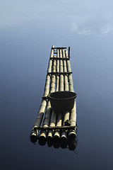 Image showing Fishing Bamboo Raft